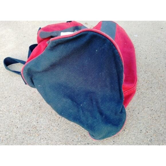 Vintage 2002 Y2K Tommy Hilfiger Canvas Duffle Bag Spell Out Logo 21x16 Flag - Picture 4 of 9